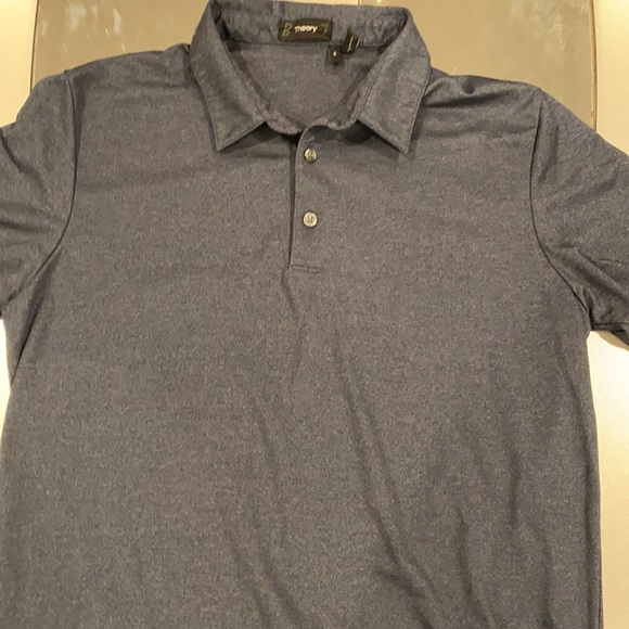 small THEORY two button polo with sheen🔥 - Picture 3 of 4